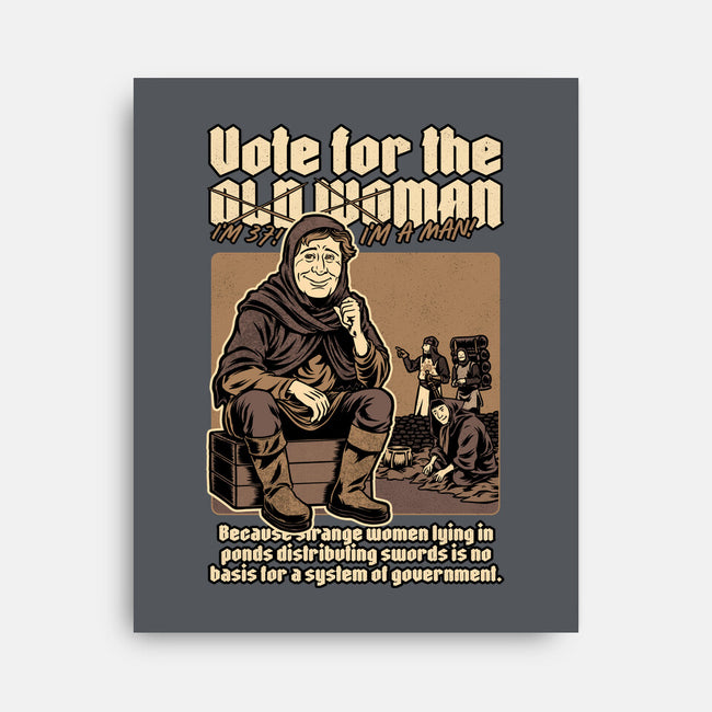 Vote For Old Woman-None-Stretched-Canvas-Studio Mootant