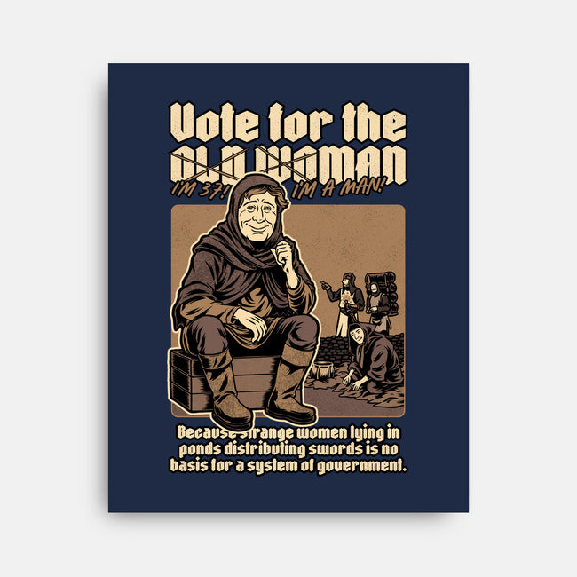 Vote For Old Woman-None-Stretched-Canvas-Studio Mootant