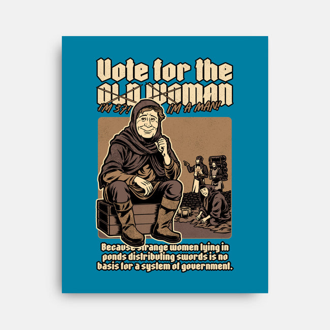 Vote For Old Woman-None-Stretched-Canvas-Studio Mootant