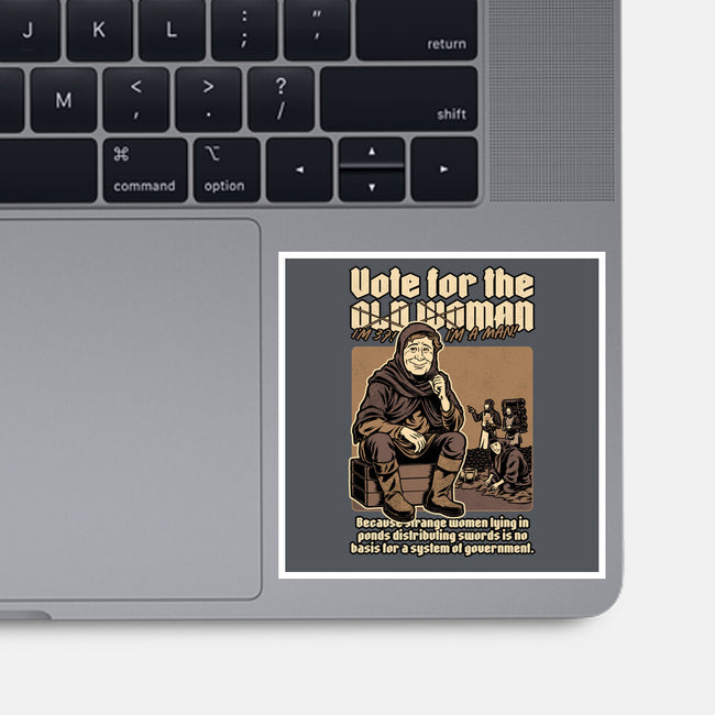 Vote For Old Woman-None-Glossy-Sticker-Studio Mootant