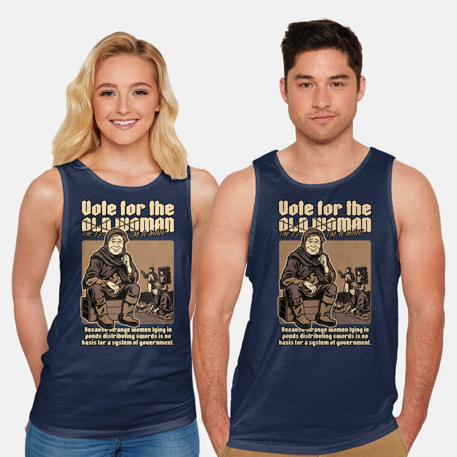 Vote For Old Woman-Unisex-Basic-Tank-Studio Mootant