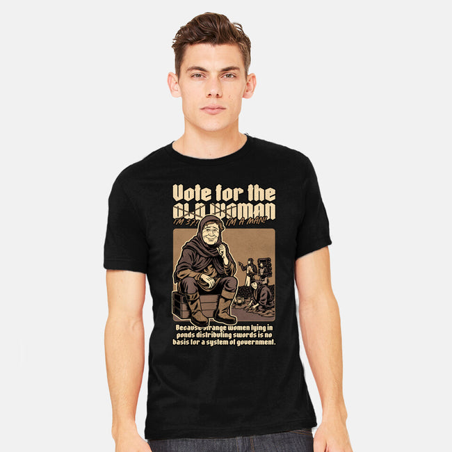 Vote For Old Woman-Mens-Heavyweight-Tee-Studio Mootant