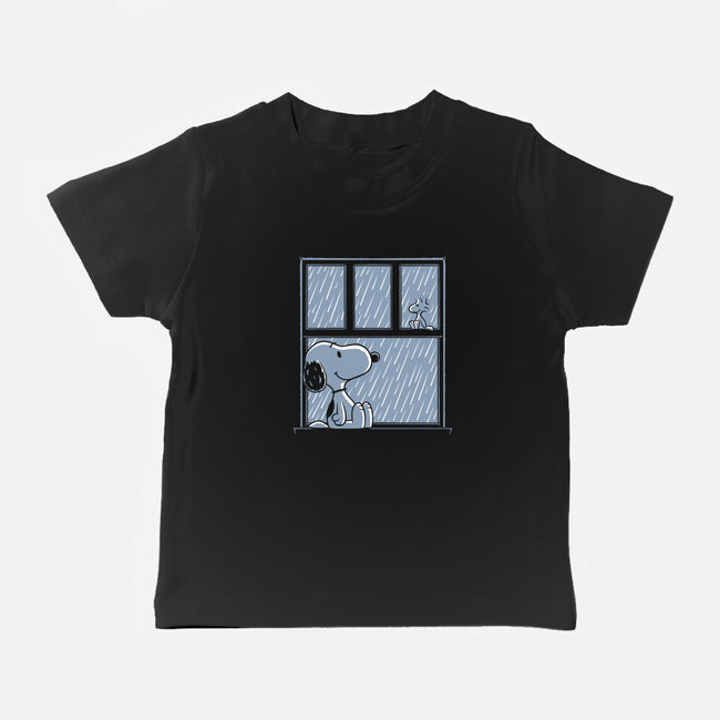Rainy Day Beagle-Baby-Basic-Tee-Studio Mootant