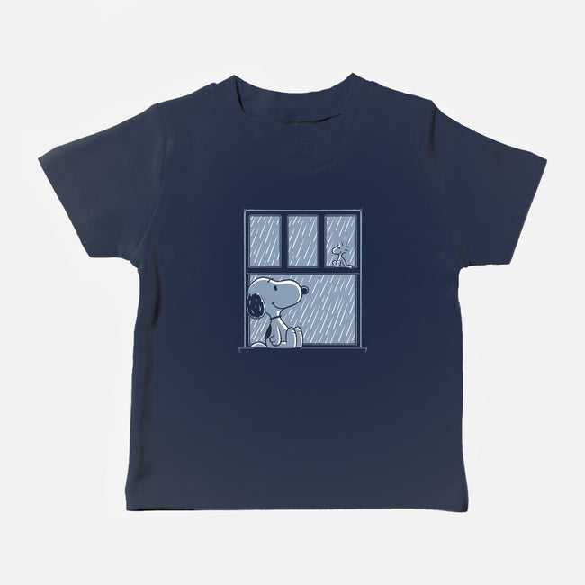 Rainy Day Beagle-Baby-Basic-Tee-Studio Mootant
