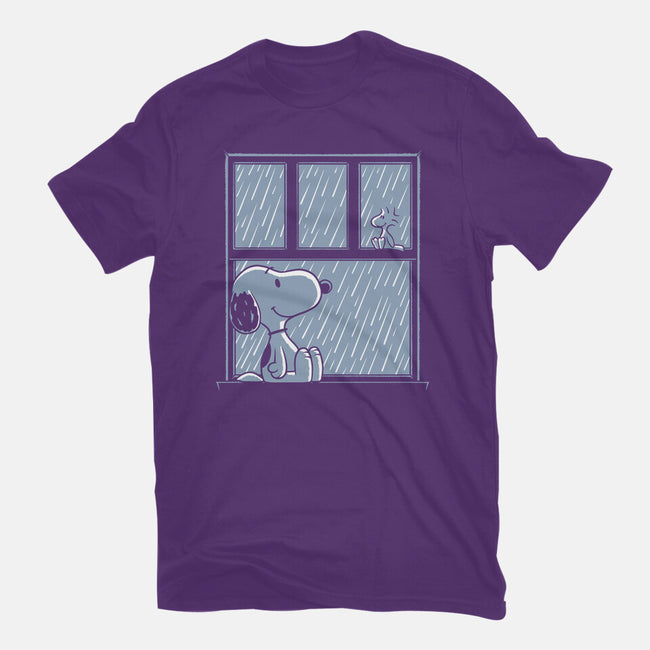 Rainy Day Beagle-Mens-Basic-Tee-Studio Mootant