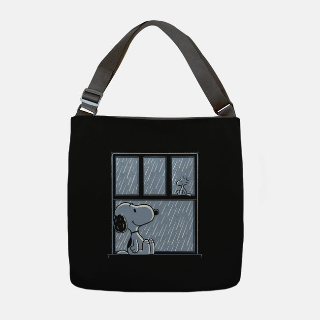 Rainy Day Beagle-None-Adjustable Tote-Bag-Studio Mootant