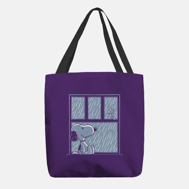 Rainy Day Beagle-None-Basic Tote-Bag-Studio Mootant