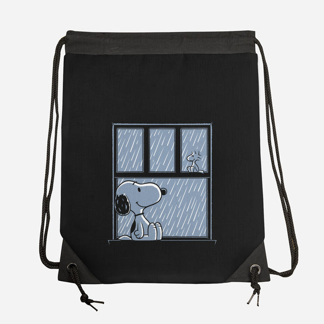 Rainy Day Beagle-None-Drawstring-Bag-Studio Mootant