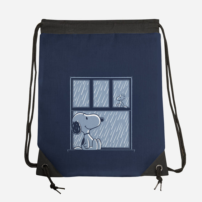 Rainy Day Beagle-None-Drawstring-Bag-Studio Mootant