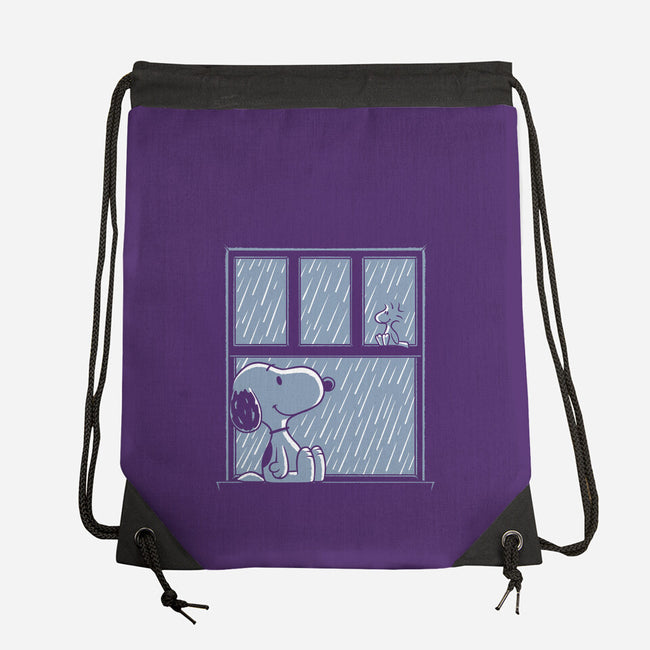 Rainy Day Beagle-None-Drawstring-Bag-Studio Mootant