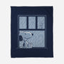 Rainy Day Beagle-None-Fleece-Blanket-Studio Mootant