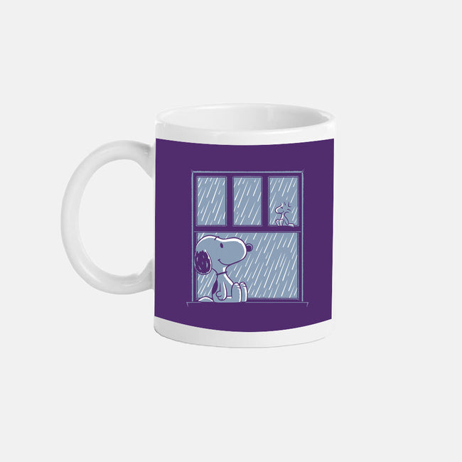 Rainy Day Beagle-None-Mug-Drinkware-Studio Mootant