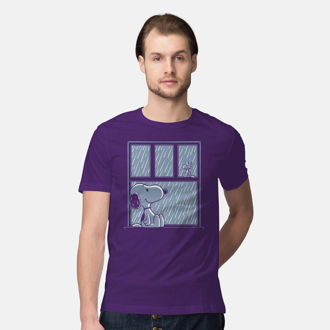 Rainy Day Beagle-Mens-Premium-Tee-Studio Mootant