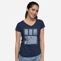 Rainy Day Beagle-Womens-V-Neck-Tee-Studio Mootant