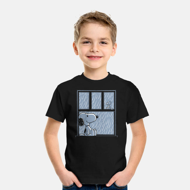 Rainy Day Beagle-Youth-Basic-Tee-Studio Mootant