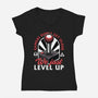 Joystick Gamer Level UP-Womens-V-Neck-Tee-Studio Mootant