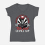 Joystick Gamer Level UP-Womens-V-Neck-Tee-Studio Mootant
