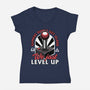 Joystick Gamer Level UP-Womens-V-Neck-Tee-Studio Mootant