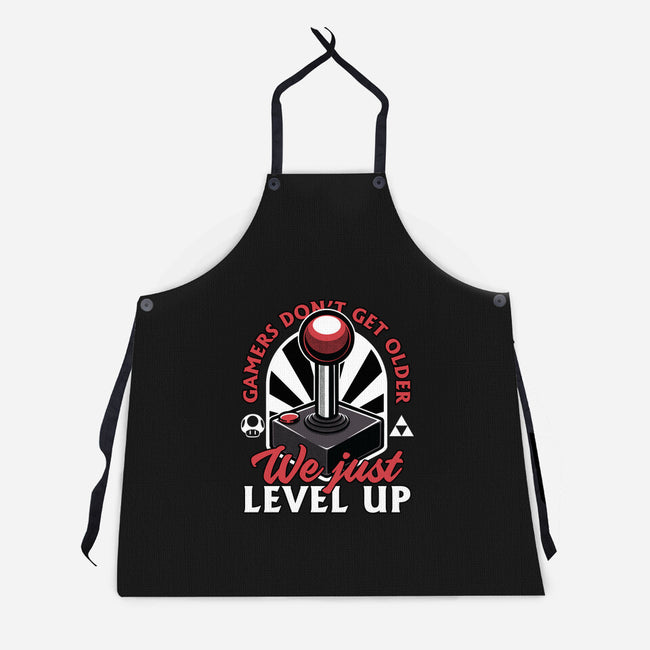 Joystick Gamer Level UP-Unisex-Kitchen-Apron-Studio Mootant