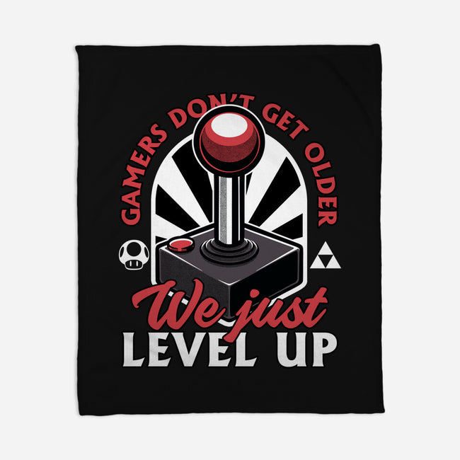 Joystick Gamer Level UP-None-Fleece-Blanket-Studio Mootant