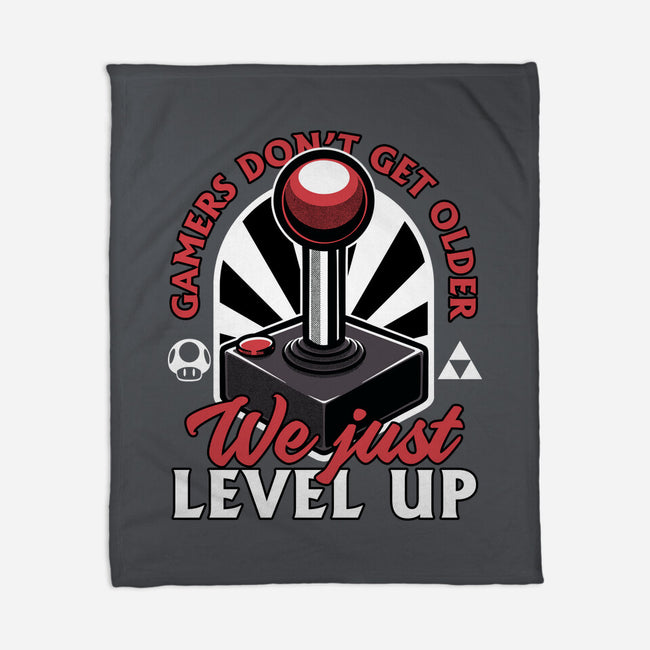 Joystick Gamer Level UP-None-Fleece-Blanket-Studio Mootant