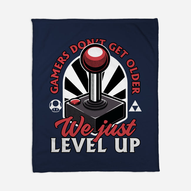 Joystick Gamer Level UP-None-Fleece-Blanket-Studio Mootant