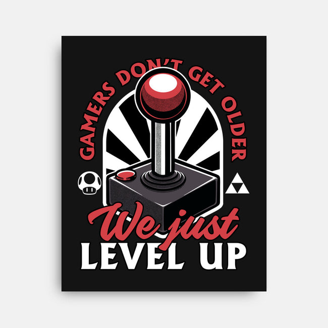 Joystick Gamer Level UP-None-Stretched-Canvas-Studio Mootant