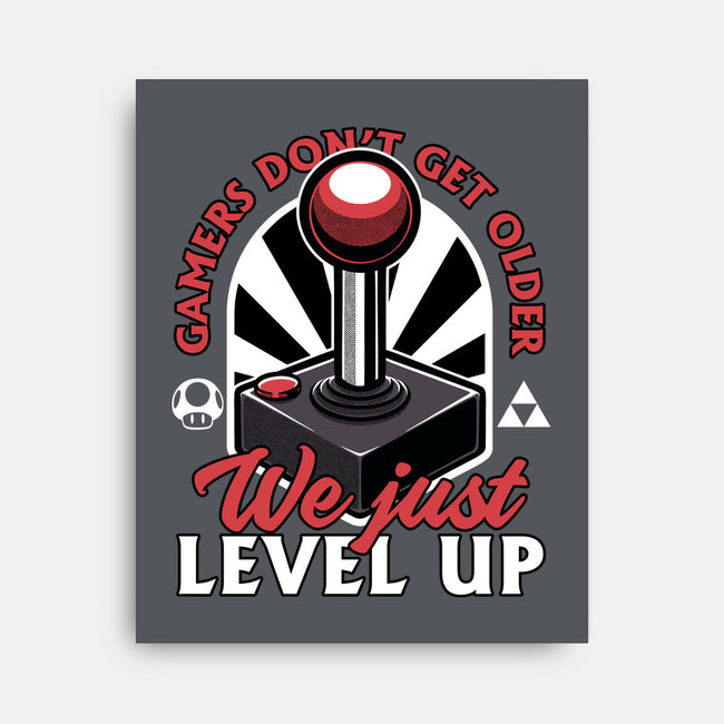 Joystick Gamer Level UP-None-Stretched-Canvas-Studio Mootant
