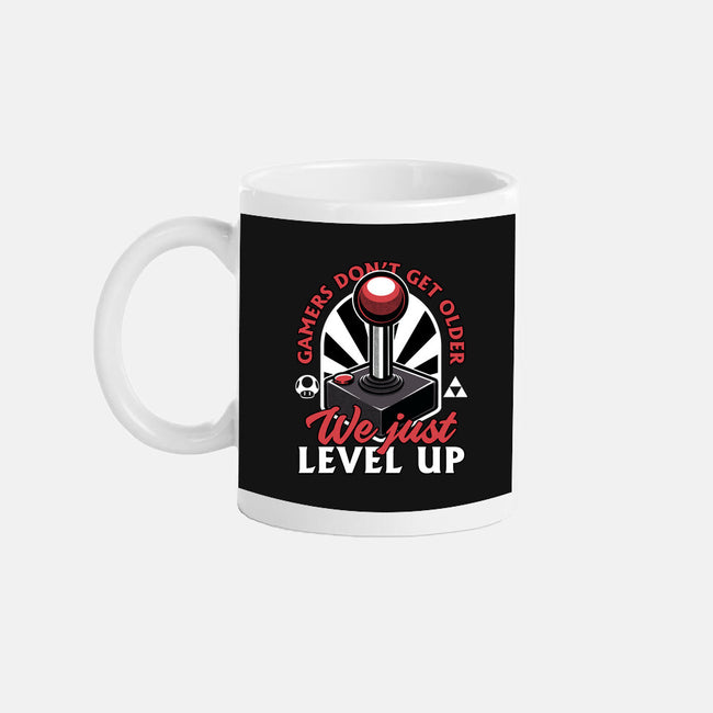 Joystick Gamer Level UP-None-Mug-Drinkware-Studio Mootant