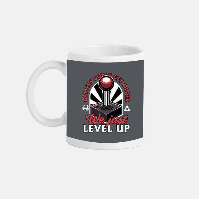 Joystick Gamer Level UP-None-Mug-Drinkware-Studio Mootant