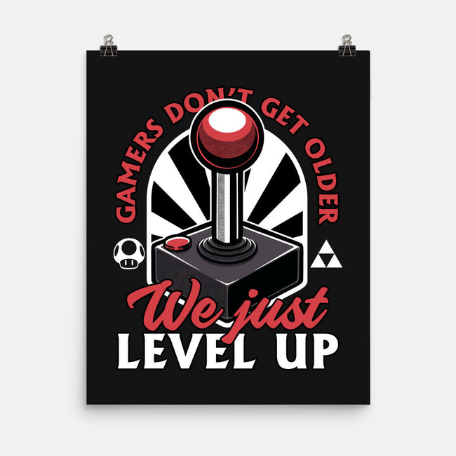 Joystick Gamer Level UP-None-Matte-Poster-Studio Mootant