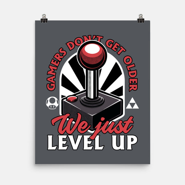 Joystick Gamer Level UP-None-Matte-Poster-Studio Mootant