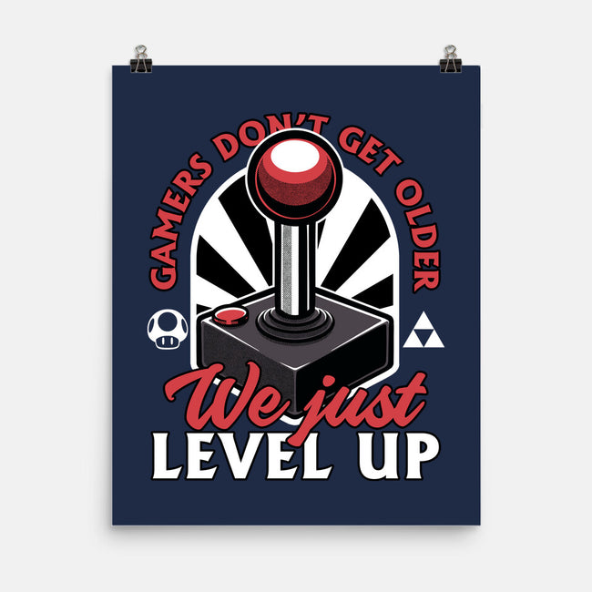 Joystick Gamer Level UP-None-Matte-Poster-Studio Mootant