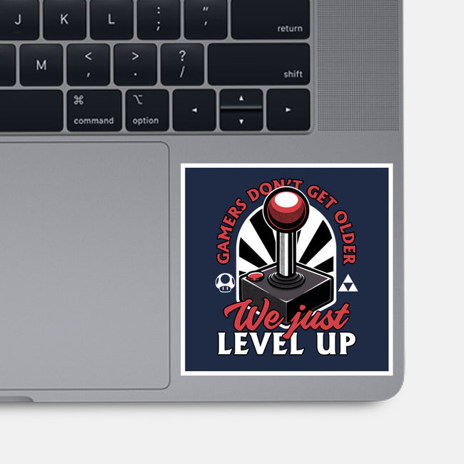 Joystick Gamer Level UP-None-Glossy-Sticker-Studio Mootant