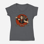 Dungeon Book Vintage Toon-Womens-V-Neck-Tee-Studio Mootant