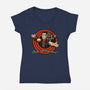 Dungeon Book Vintage Toon-Womens-V-Neck-Tee-Studio Mootant