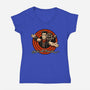 Dungeon Book Vintage Toon-Womens-V-Neck-Tee-Studio Mootant