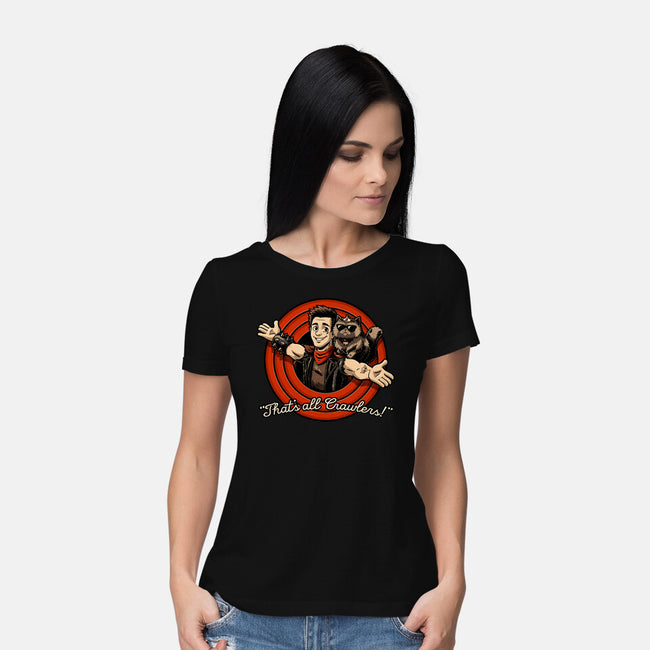 Dungeon Book Vintage Toon-Womens-Basic-Tee-Studio Mootant