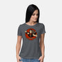 Dungeon Book Vintage Toon-Womens-Basic-Tee-Studio Mootant