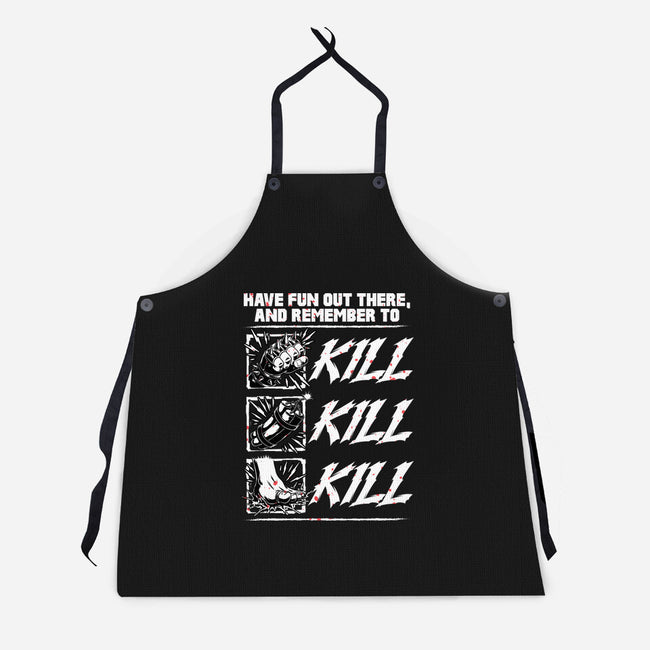 Dungeon Book Kill Quote-Unisex-Kitchen-Apron-Studio Mootant