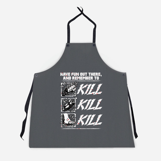 Dungeon Book Kill Quote-Unisex-Kitchen-Apron-Studio Mootant