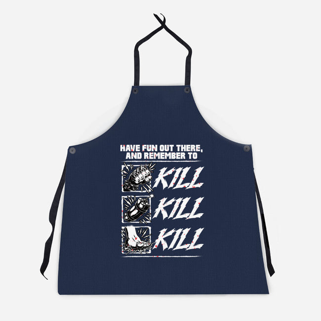 Dungeon Book Kill Quote-Unisex-Kitchen-Apron-Studio Mootant