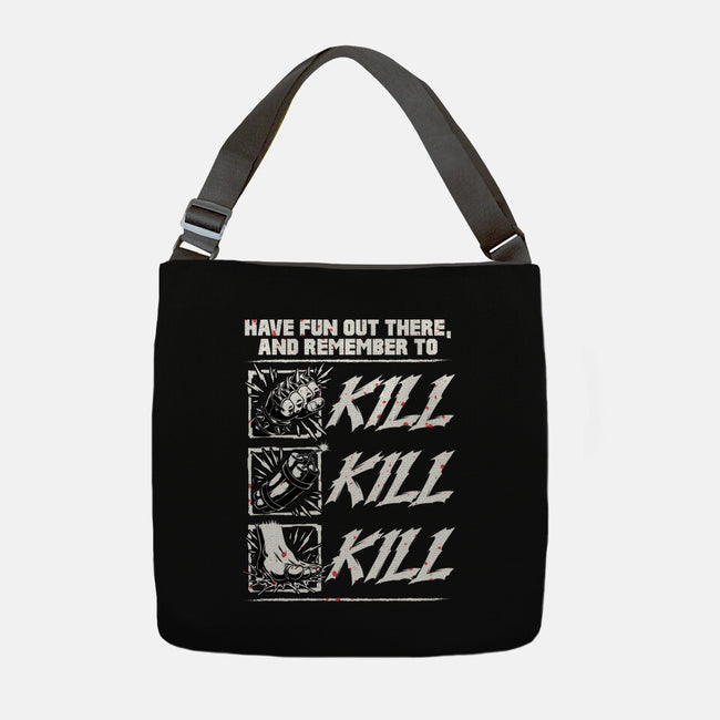 Dungeon Book Kill Quote-None-Adjustable Tote-Bag-Studio Mootant
