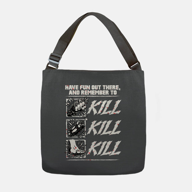 Dungeon Book Kill Quote-None-Adjustable Tote-Bag-Studio Mootant