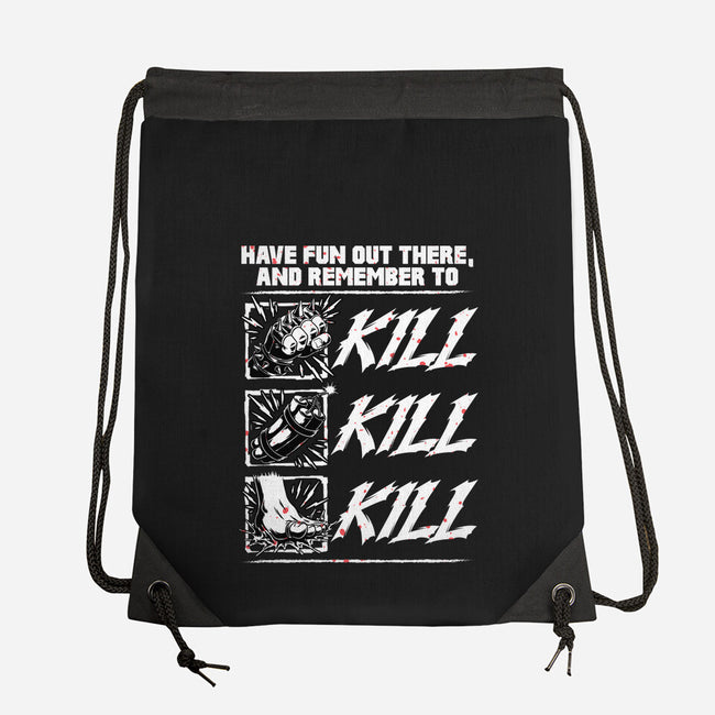 Dungeon Book Kill Quote-None-Drawstring-Bag-Studio Mootant