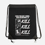 Dungeon Book Kill Quote-None-Drawstring-Bag-Studio Mootant