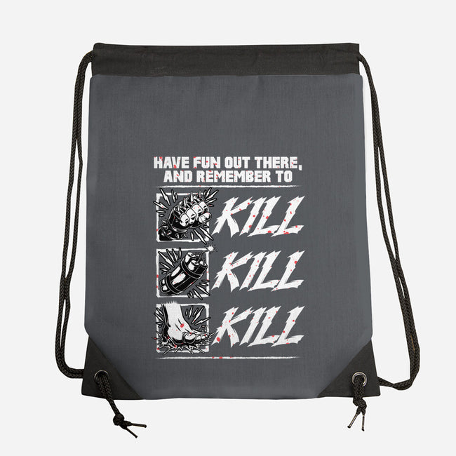 Dungeon Book Kill Quote-None-Drawstring-Bag-Studio Mootant