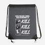 Dungeon Book Kill Quote-None-Drawstring-Bag-Studio Mootant