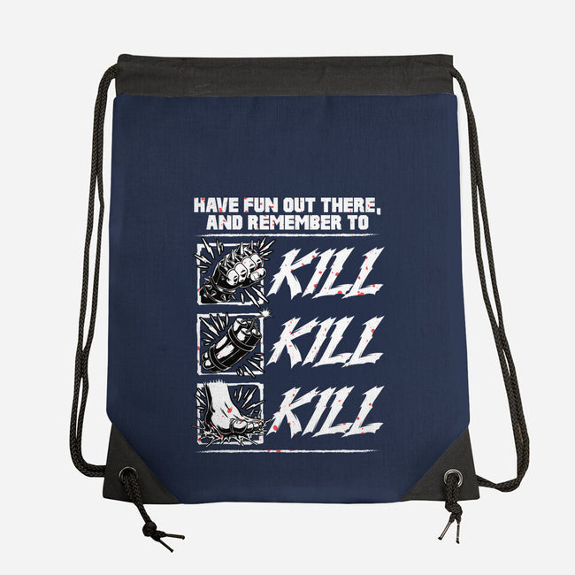 Dungeon Book Kill Quote-None-Drawstring-Bag-Studio Mootant