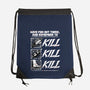 Dungeon Book Kill Quote-None-Drawstring-Bag-Studio Mootant